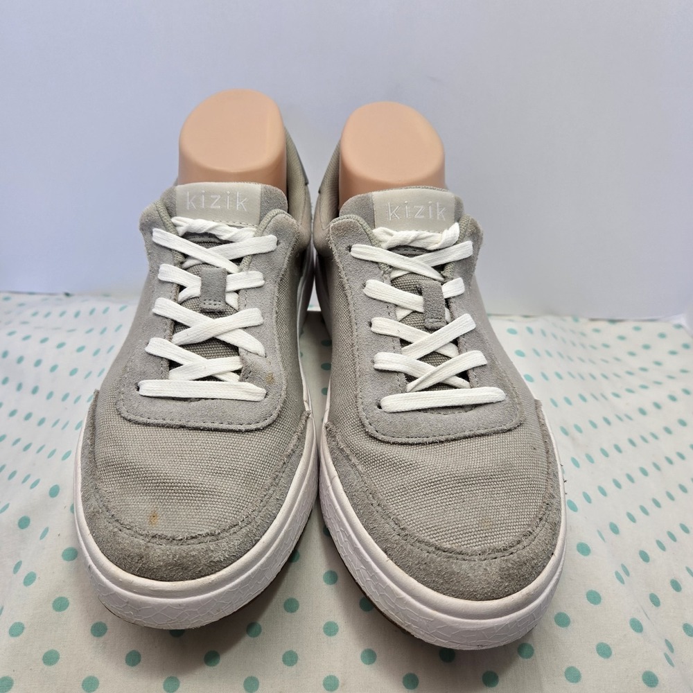 Kizik 'Prague' Women's 9 / Men's 7.5 Hands Free Slip On Sneaker Granite Gray - Picture 3 of 16